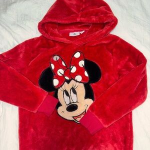 Disney Minnie Mouse Red Kids Hoodie girls large 10 Disney store